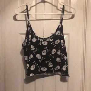 Skull Crop Top